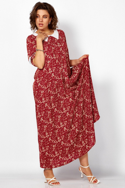 Платье BegiModa 1052 вино - фото 6