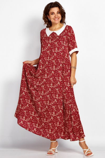 Платье BegiModa 1052 вино - фото 1