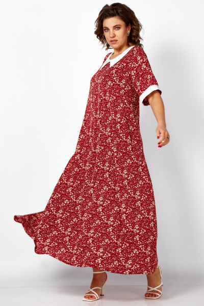 Платье BegiModa 1052 вино - фото 7