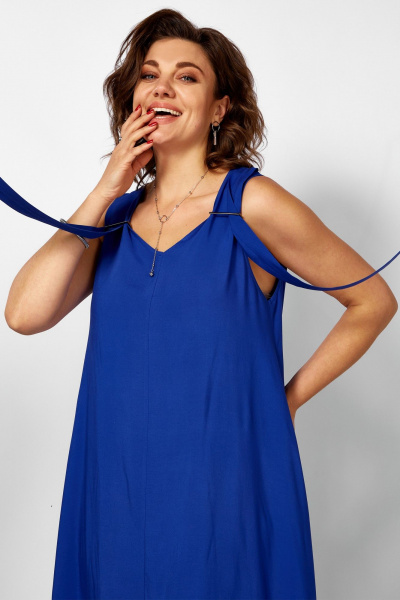 Платье BegiModa 1053 василек - фото 9
