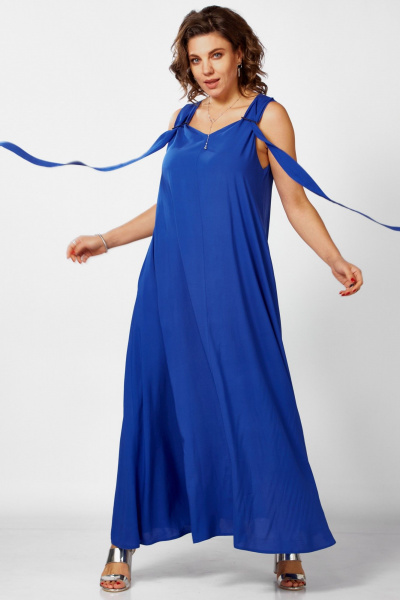 Платье BegiModa 1053 василек - фото 2