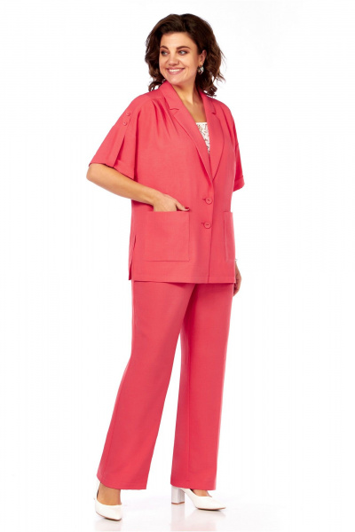 Брюки, жакет LaKona 11740 коралл - фото 2