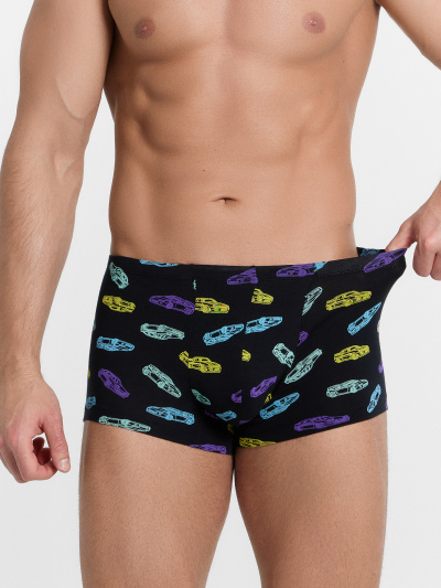 Трусы Mark Formelle 411216-2/25-5149П-5 машинки_на_черном_серый_меланж_4348_F - фото 77