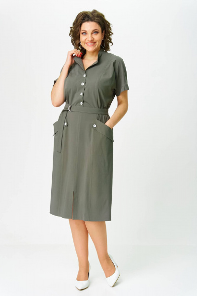 Платье Slaviaelit 552 олива - фото 5