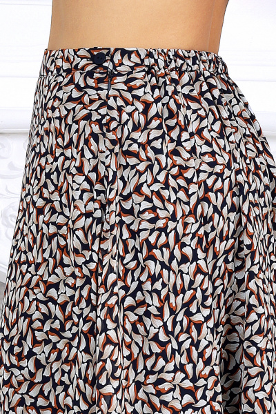 Жакет, юбка Ninele 5992 синий_листья - фото 9