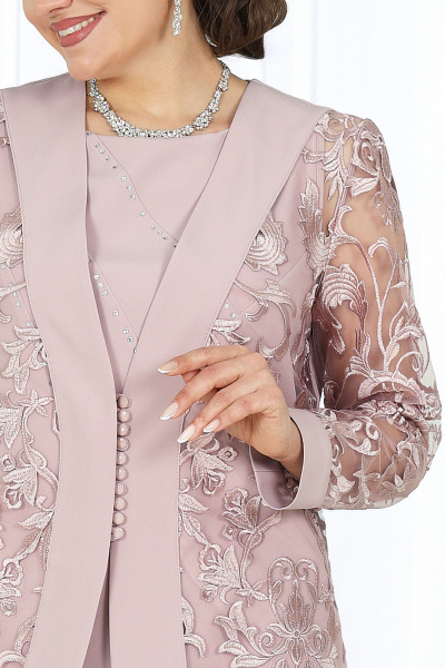 Блуза, брюки, кардиган Ninele 6038 пудра - фото 4