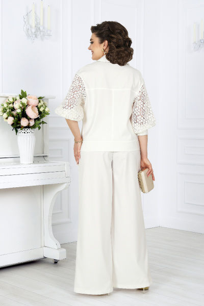 Брюки, жакет Ninele 6057 молочный - фото 8