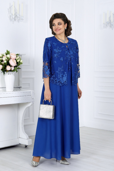 Жакет, платье Ninele 6058 василек - фото 5