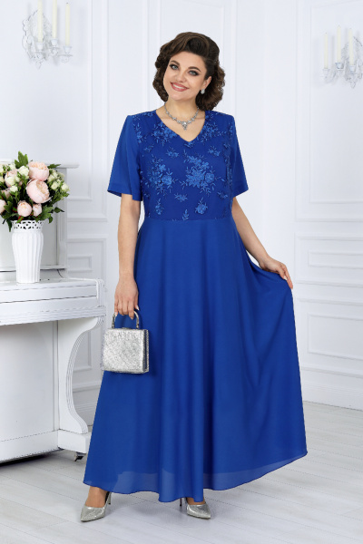 Жакет, платье Ninele 6058 василек - фото 7