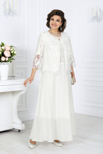 Жакет, платье Ninele 6058 молочный - фото 1