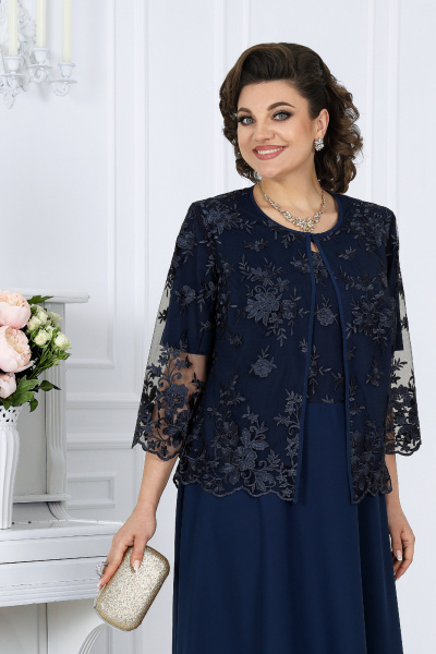 Жакет, платье Ninele 6058 синий - фото 6