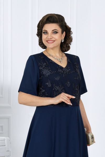 Жакет, платье Ninele 6058 синий - фото 8