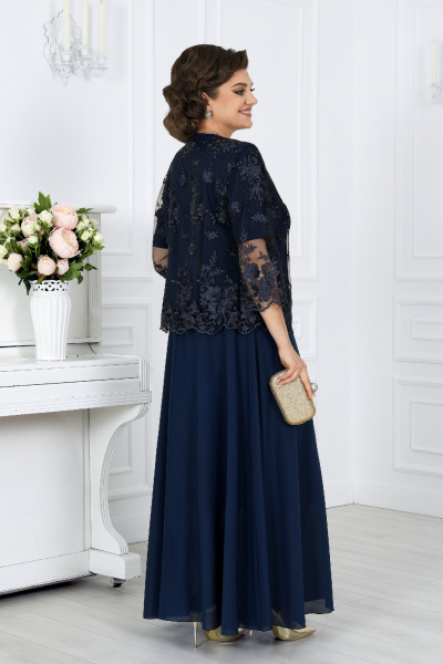 Жакет, платье Ninele 6058 синий - фото 9