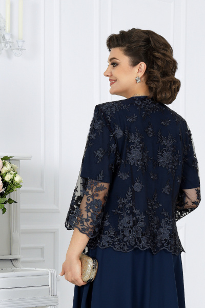 Жакет, платье Ninele 6058 синий - фото 11