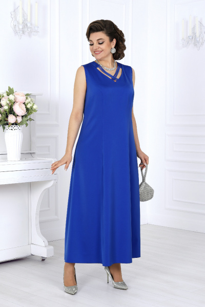 Накидка, платье Ninele 6060 василек - фото 8