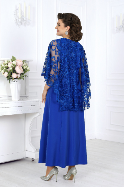 Накидка, платье Ninele 6060 василек - фото 9