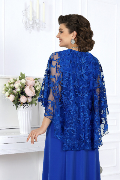 Накидка, платье Ninele 6060 василек - фото 11