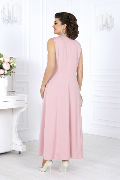 Накидка, платье Ninele 6060 пудра - фото 12