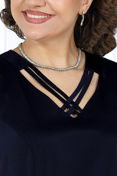 Накидка, платье Ninele 6060 синий - фото 4