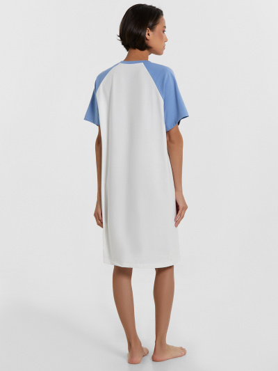 Сорочка Mark Formelle 572385/24-33467ПП-16 белый_св.синий_печать_3_сл_на_пол - фото 27