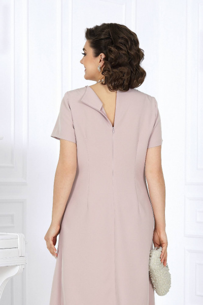 Розовый кружевной вечерний костюм из 2 предметов Ninele 5988 пудра - фото 4