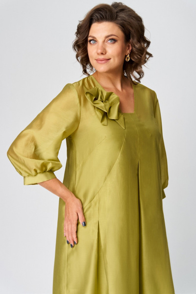 Платье Мишель стиль 1283 оливковый - фото 10