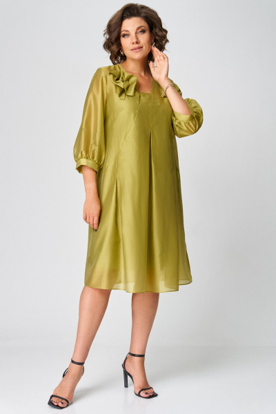 Платье Мишель стиль 1283 оливковый - фото 1