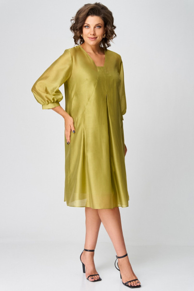 Платье Мишель стиль 1283 оливковый - фото 3