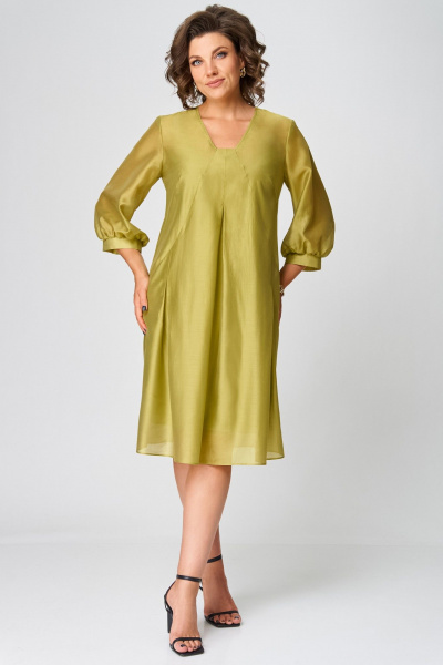 Платье Мишель стиль 1283 оливковый - фото 4