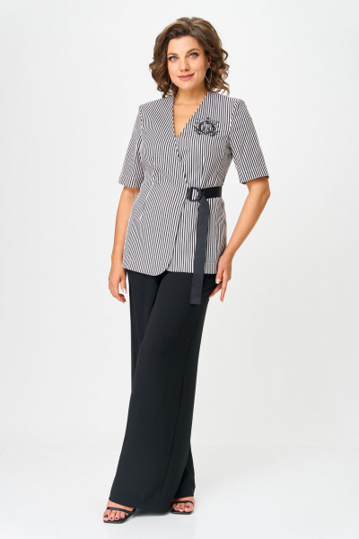 Брюки, жакет Орхидея 1584 черный - фото 3