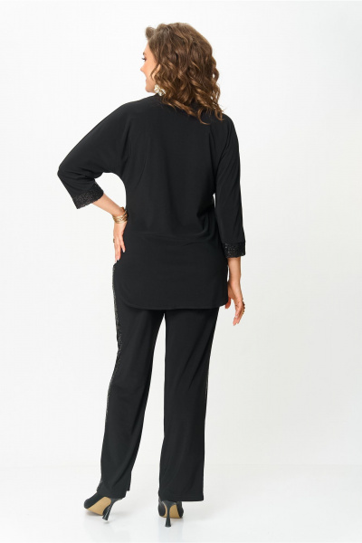 Блуза, брюки Svetlana-Style 3017 черный-пайетка - фото 2