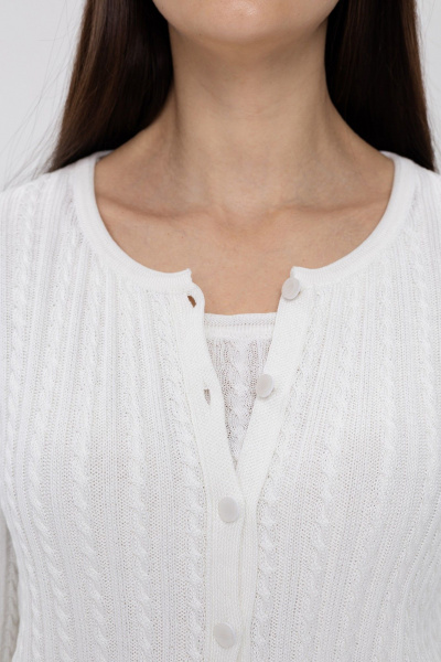 Кардиган AREOLA 13501 белый - фото 8