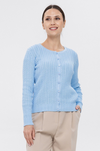 Кардиган AREOLA 13501 голубой - фото 1