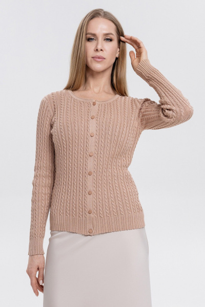 Кардиган AREOLA 13501 коричневый - фото 4