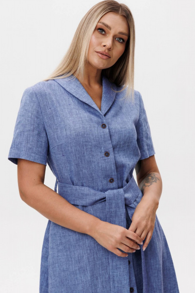 Платье Ma Сherie 4107 синий_меланж - фото 7