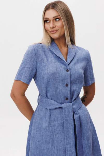 Платье Ma Сherie 4107 синий_меланж - фото 6