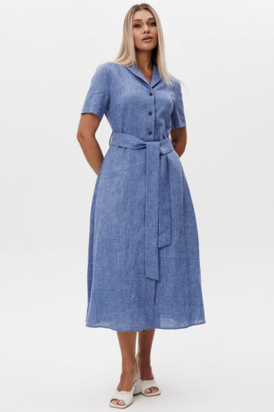 Платье Ma Сherie 4107 синий_меланж - фото 3