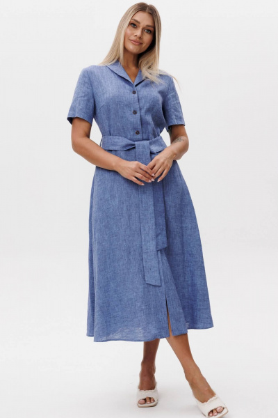 Платье Ma Сherie 4107 синий_меланж - фото 1