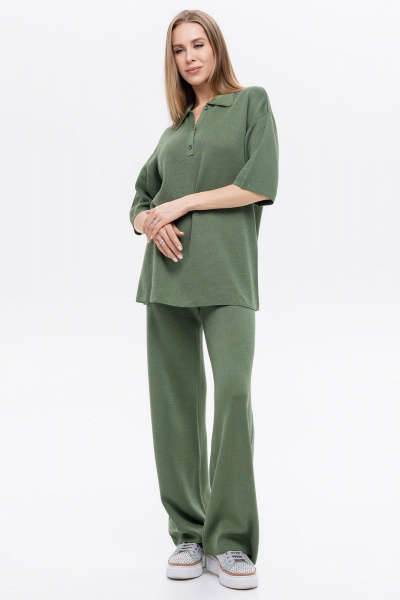 Брюки AREOLA 13701 зеленый - фото 1
