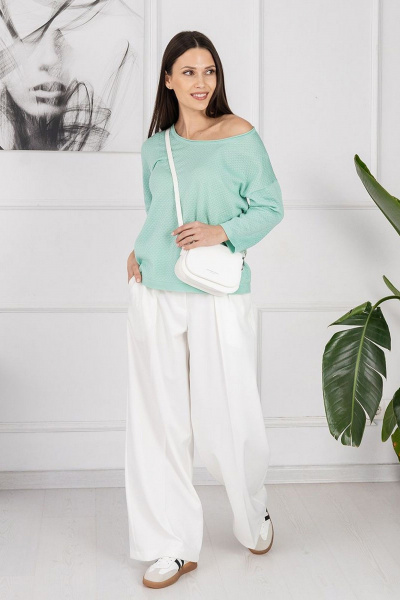 Джемпер AREOLA 13402 бирюзовый - фото 3