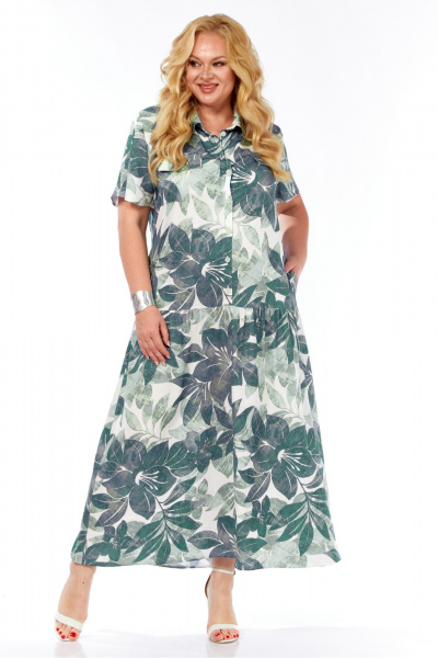 Платье Элль-стиль 2385 тропический_принт - фото 10