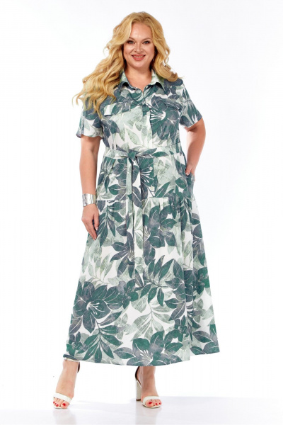 Платье Элль-стиль 2385 тропический_принт - фото 7