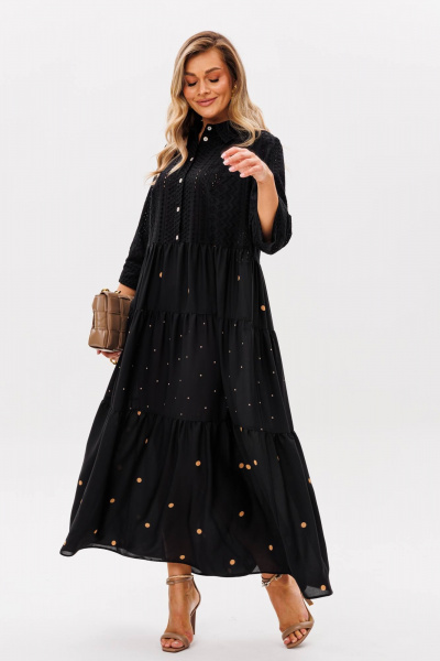 Платье Anastasia 1231.1 черный - фото 6