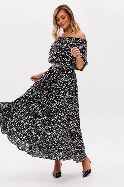 Платье Anastasia 1237 черный(камушки) - фото 6