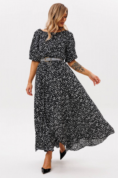 Платье Anastasia 1237 черный(камушки) - фото 5