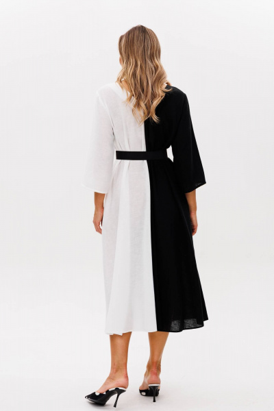 Платье Anastasia 1243.1 черно-белый - фото 2