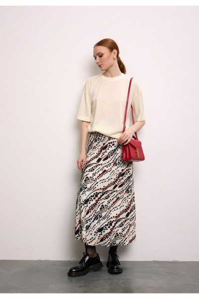 Юбка DEVITA 2026 чёрно-молочный - фото 6