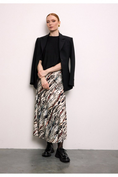 Юбка DEVITA 2026 чёрно-молочный - фото 4