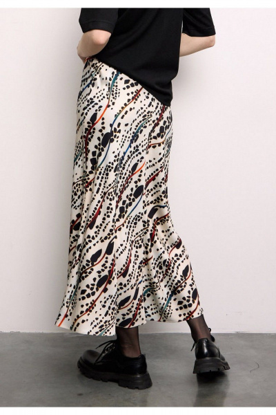 Юбка DEVITA 2026 чёрно-молочный - фото 3