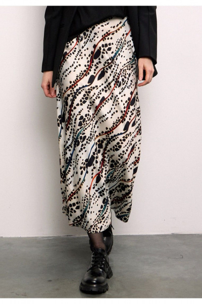 Юбка DEVITA 2026 чёрно-молочный - фото 2